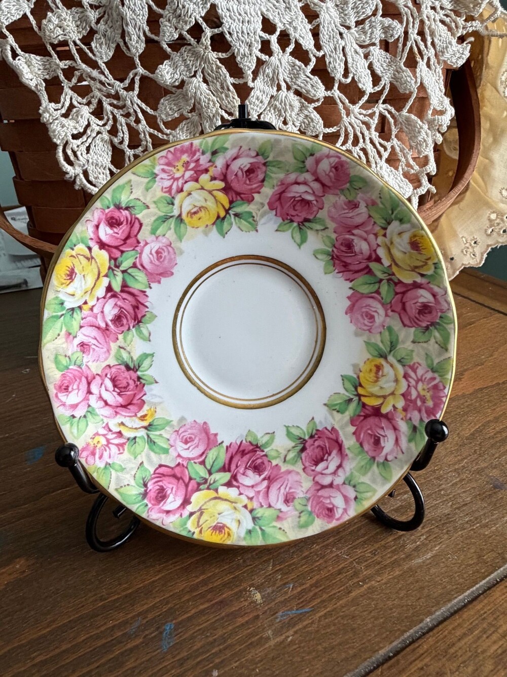 #11 Vintage Royal staffed saucer